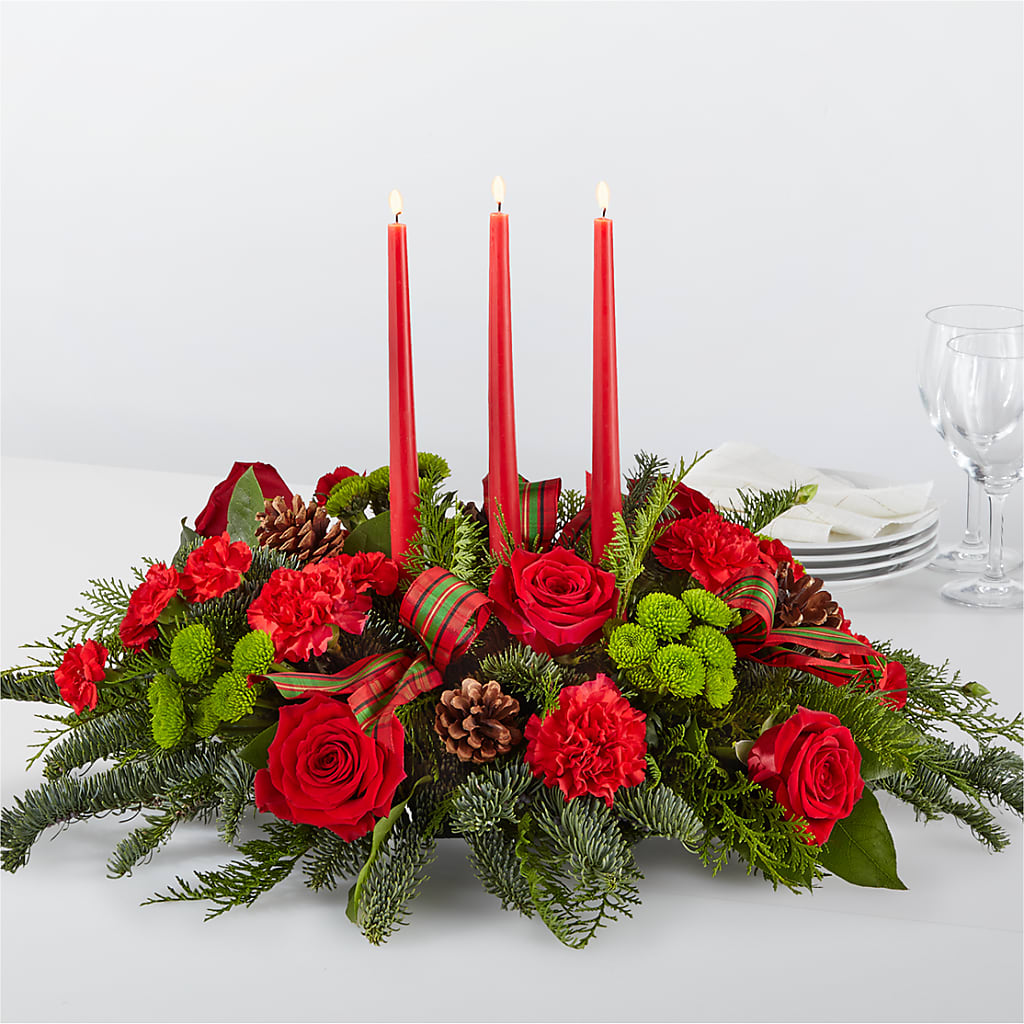By the Candlelight Centerpiece – Holtschlag Florist, Quincy IL
