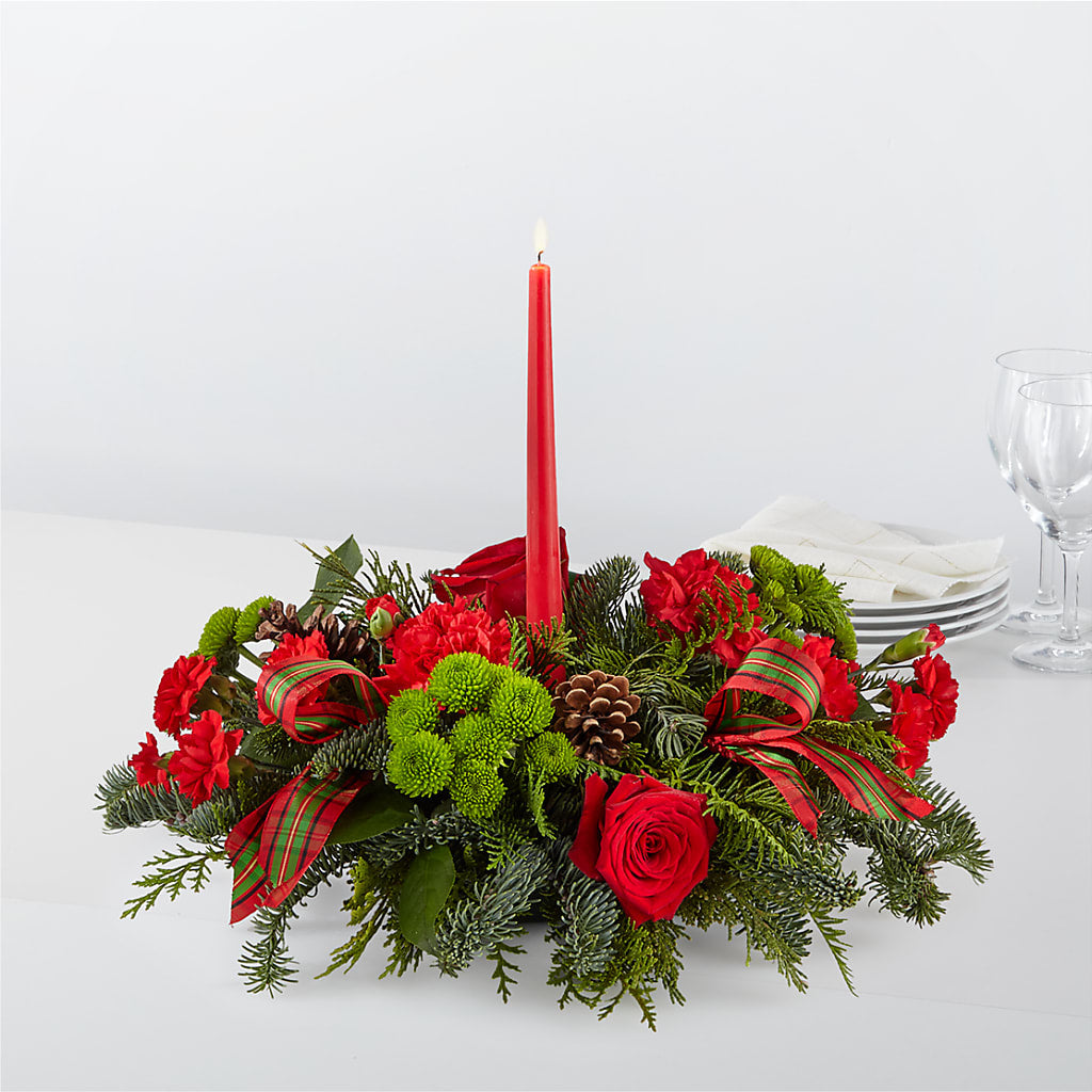 By the Candlelight Centerpiece – Holtschlag Florist, Quincy IL