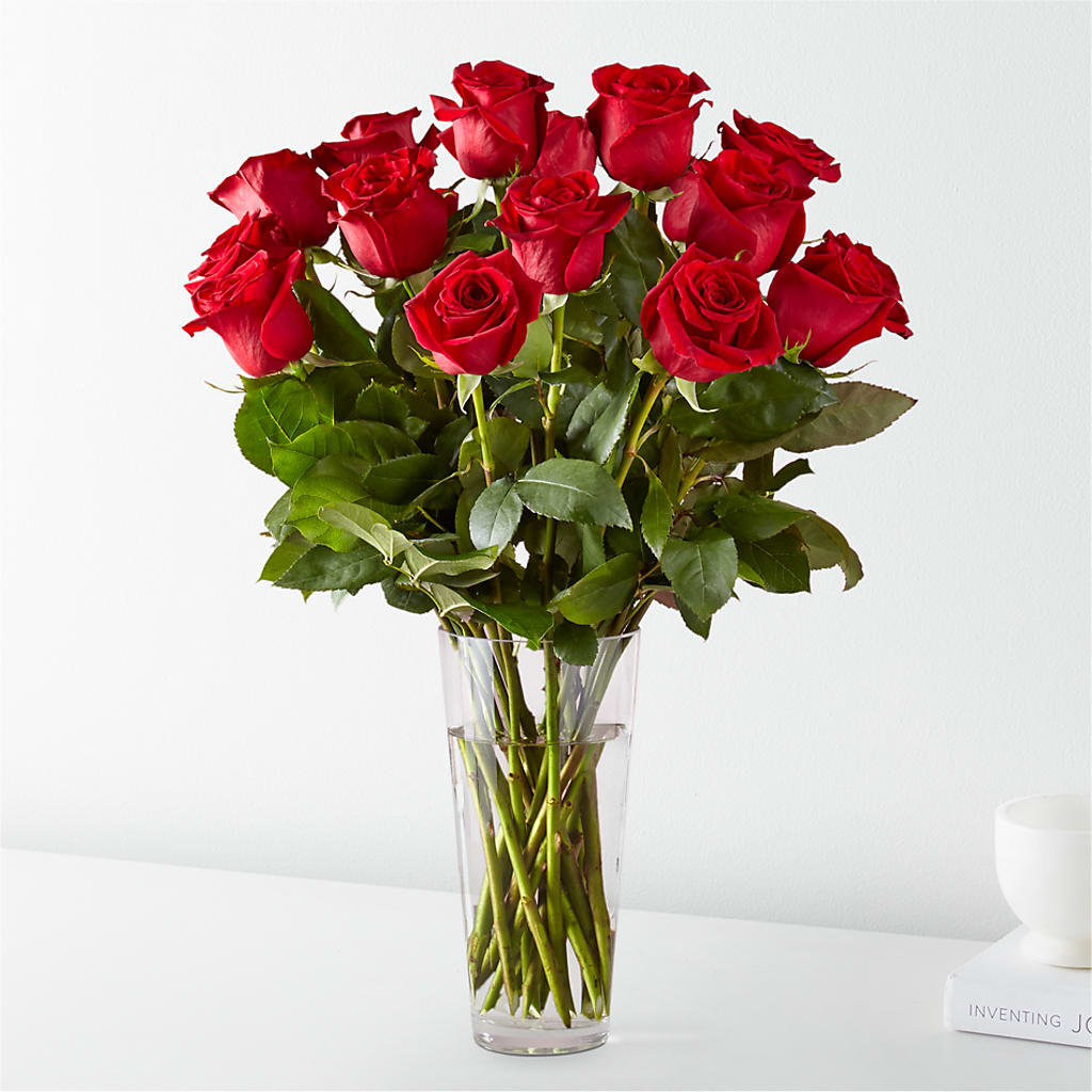 Long Stem Red Rose Bouquet – Holtschlag Florist, Quincy IL