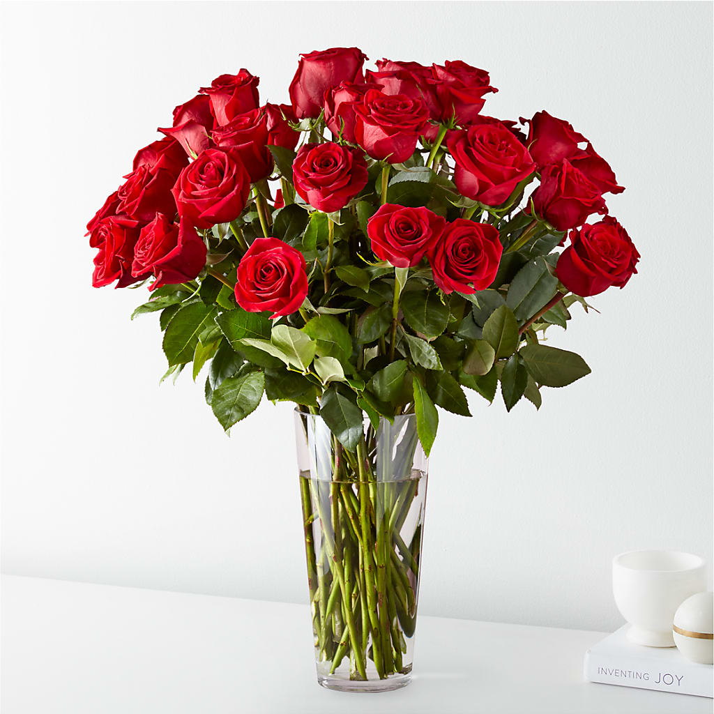 Long Stem Red Rose Bouquet – Holtschlag Florist, Quincy IL