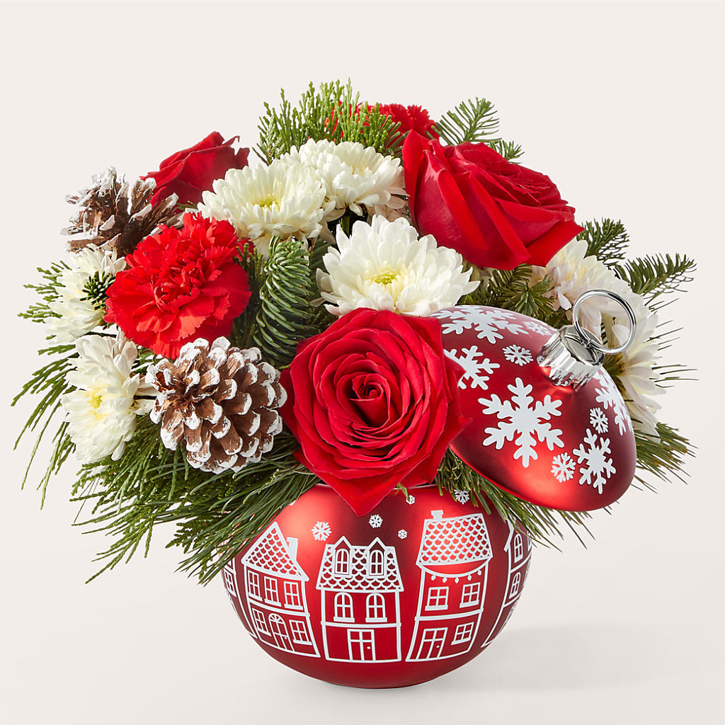 Christmas Village Ornament – Holtschlag Florist, Quincy IL