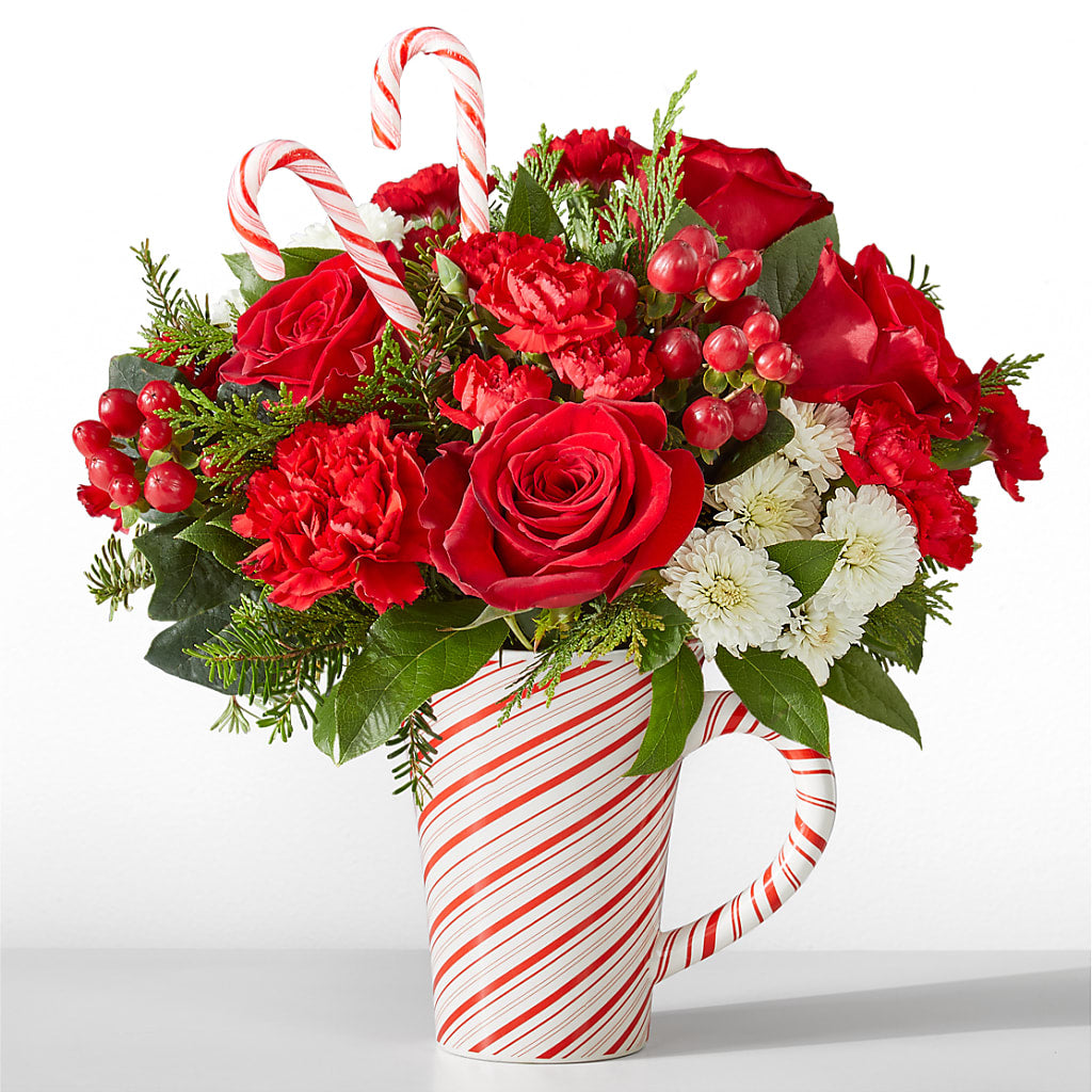 Peppermint Swirl Mug – Holtschlag Florist, Quincy IL
