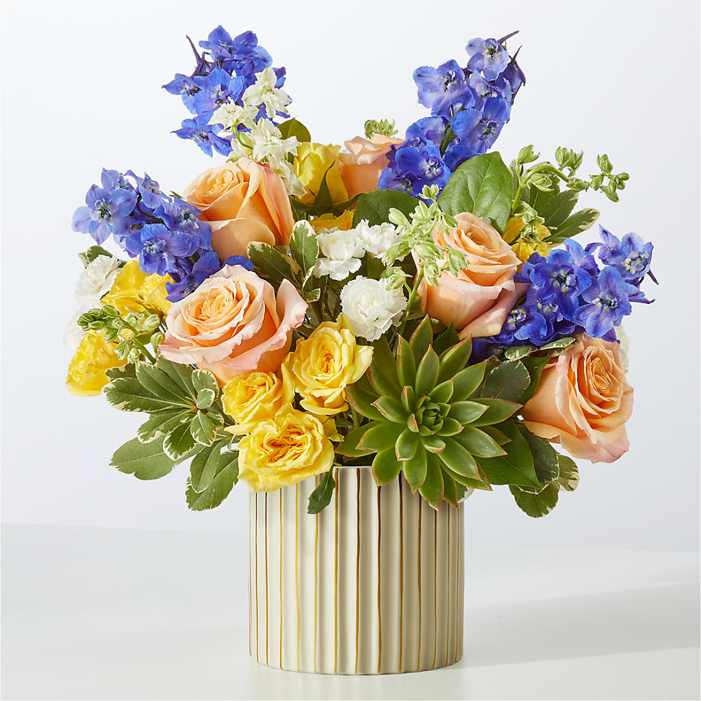 Cobalt Reverie Bouquet – Holtschlag Florist, Quincy IL