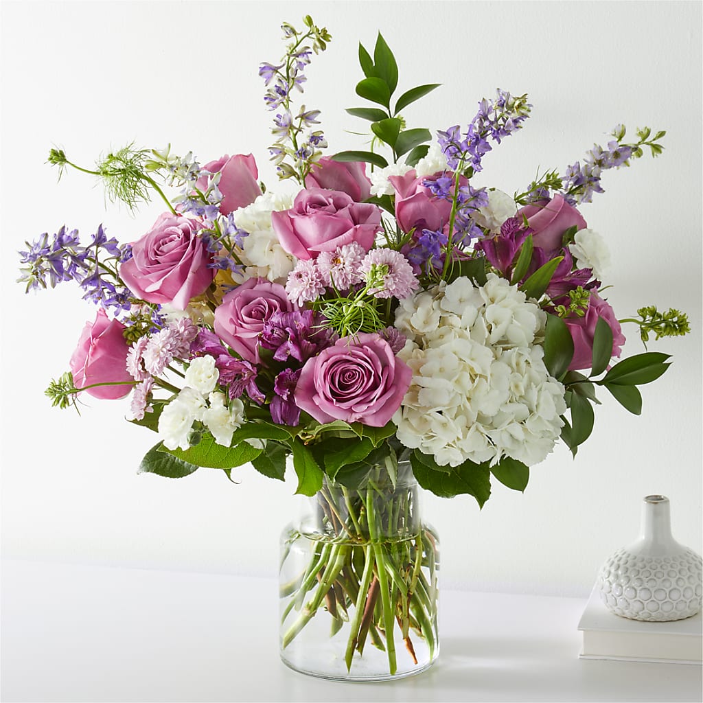 Violet Caress Bouquet – Holtschlag Florist, Quincy IL