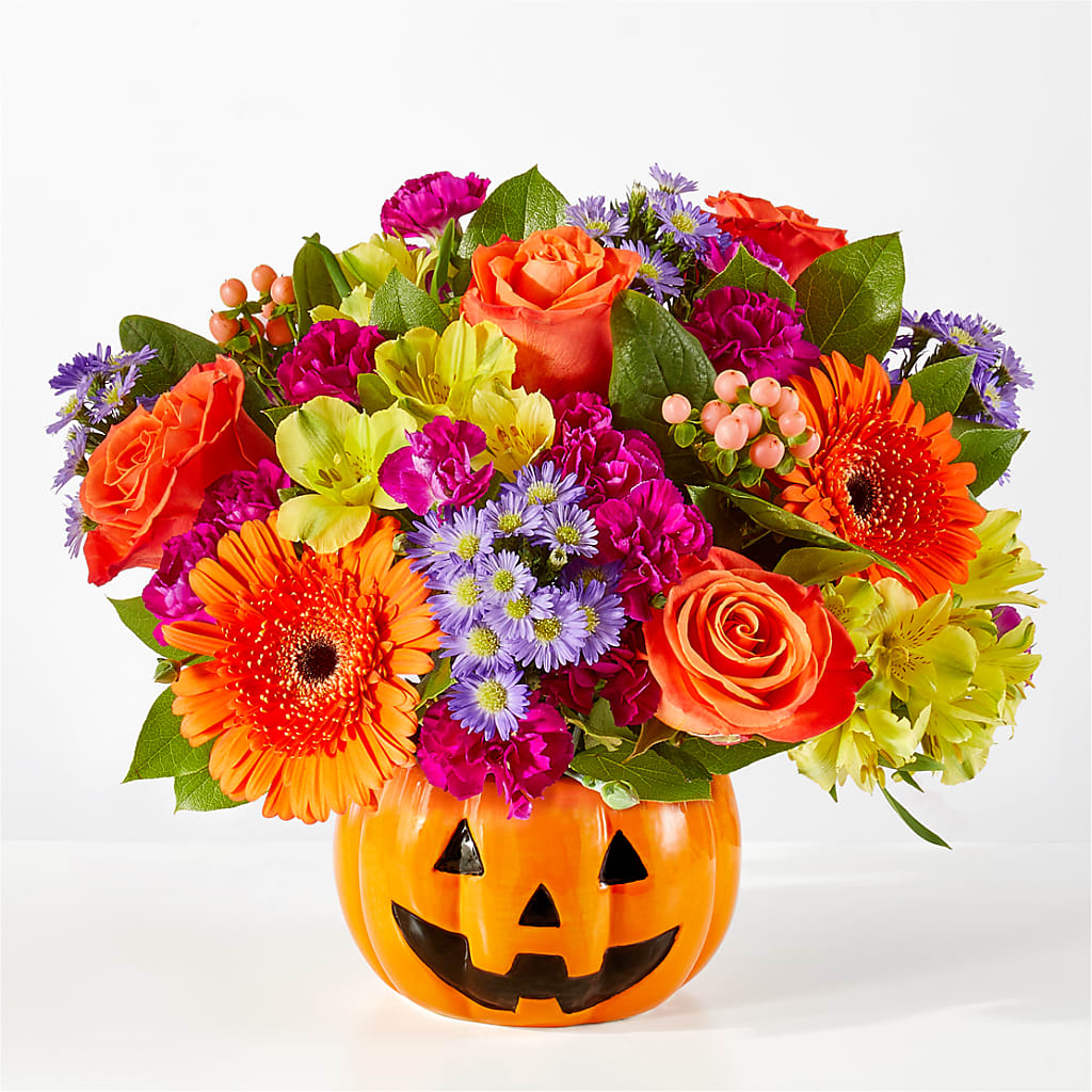 Tricks & Treats Pumpkin – Holtschlag Florist, Quincy IL