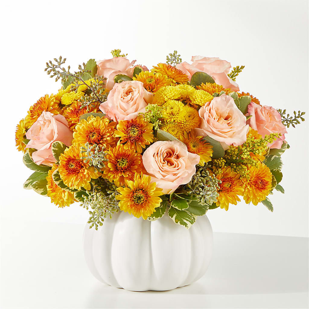 Peachy Pumpkin – Holtschlag Florist, Quincy IL