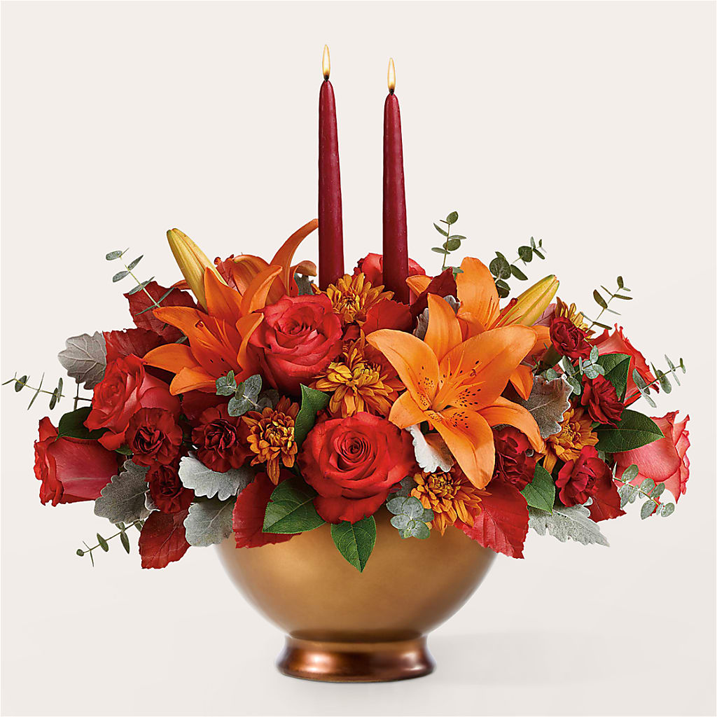 Fruits of Fall Centerpiece – Holtschlag Florist, Quincy IL
