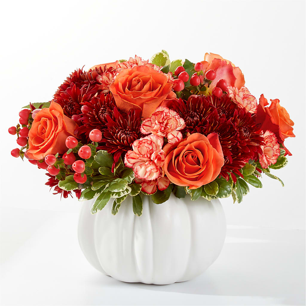 Autumn Air Pumpkin Bouquet – Holtschlag Florist, Quincy IL