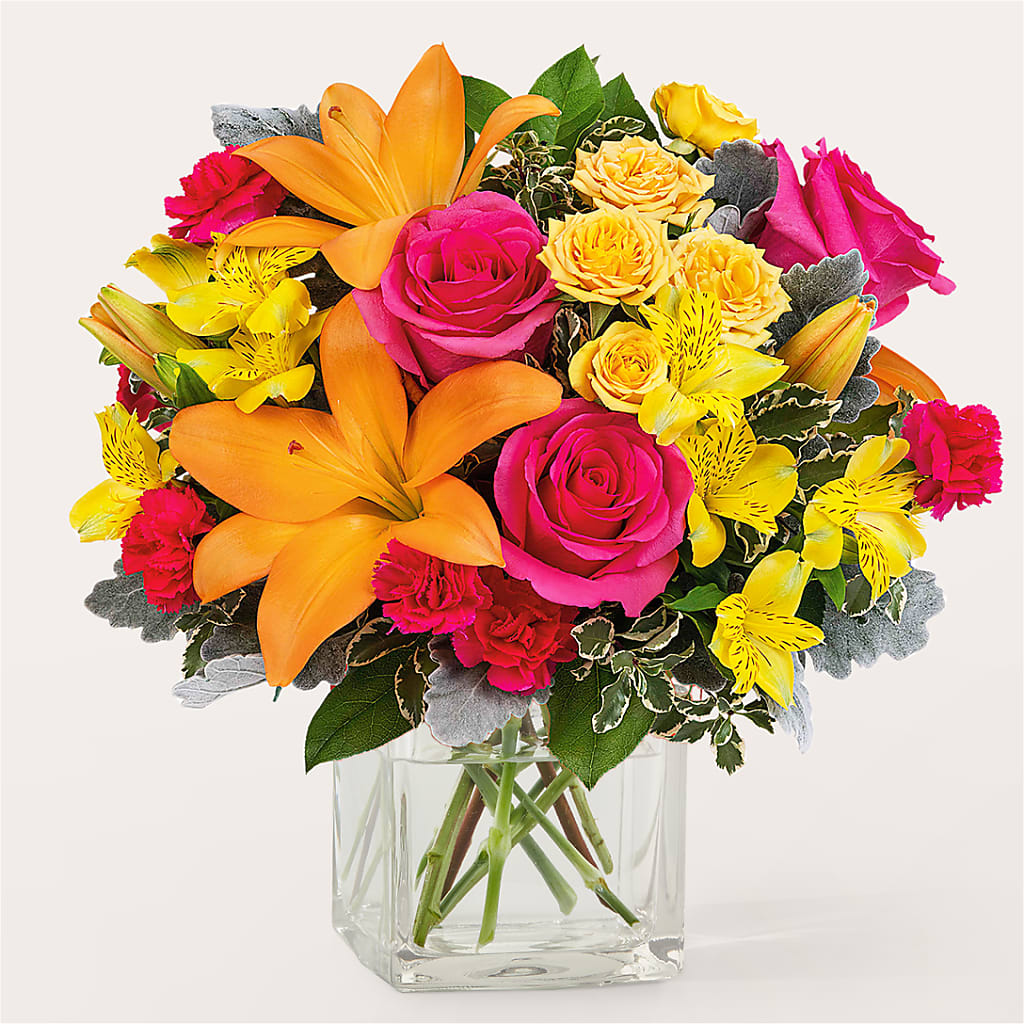 To the Tropics Bouquet – Holtschlag Florist, Quincy IL