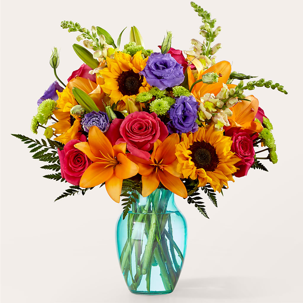 Double Rainbow Bouquet – Holtschlag Florist, Quincy IL