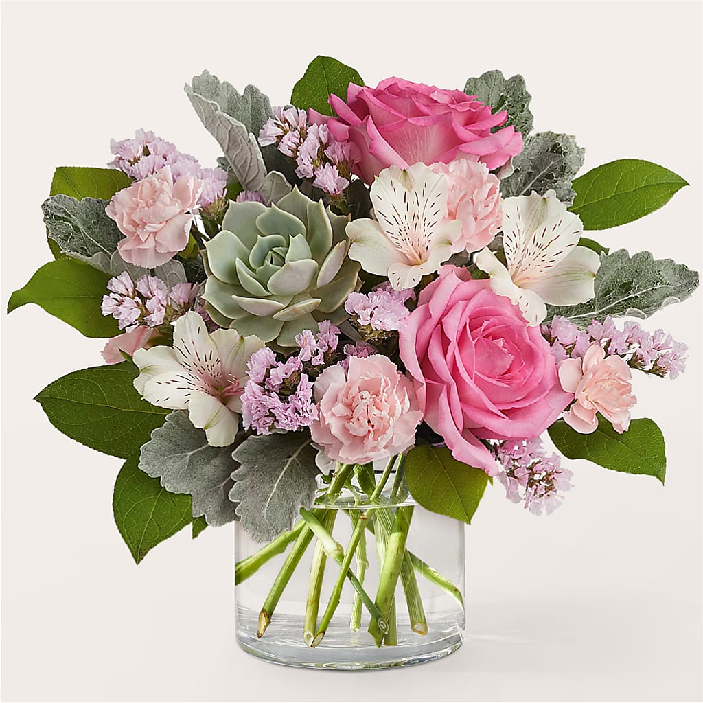 Dusty Rose Bouquet – Holtschlag Florist, Quincy IL