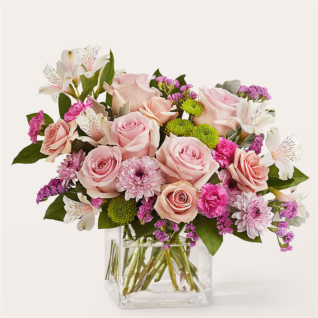 Pink Suede Bouquet – Holtschlag Florist, Quincy IL