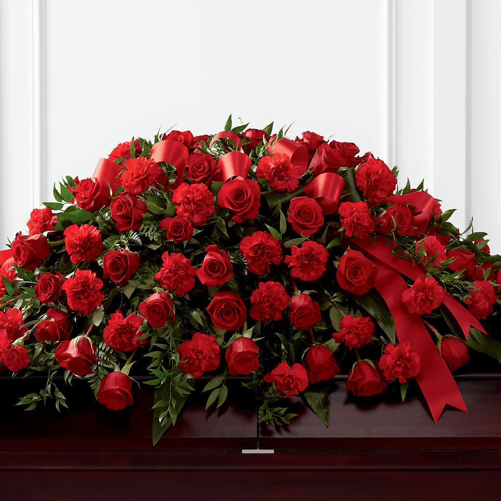 Tribute of Life Casket Spray – Holtschlag Florist, Quincy IL