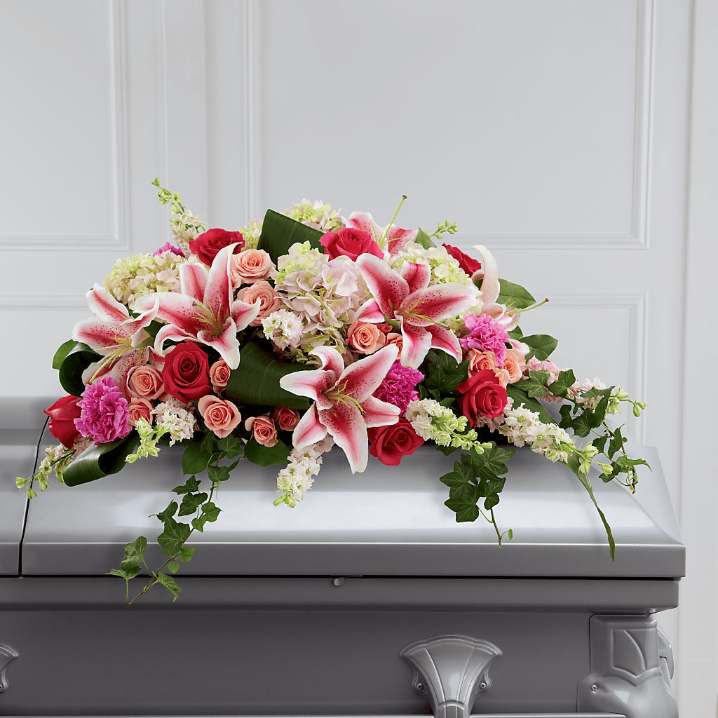Splendid Grace Casket Spray – Holtschlag Florist, Quincy IL