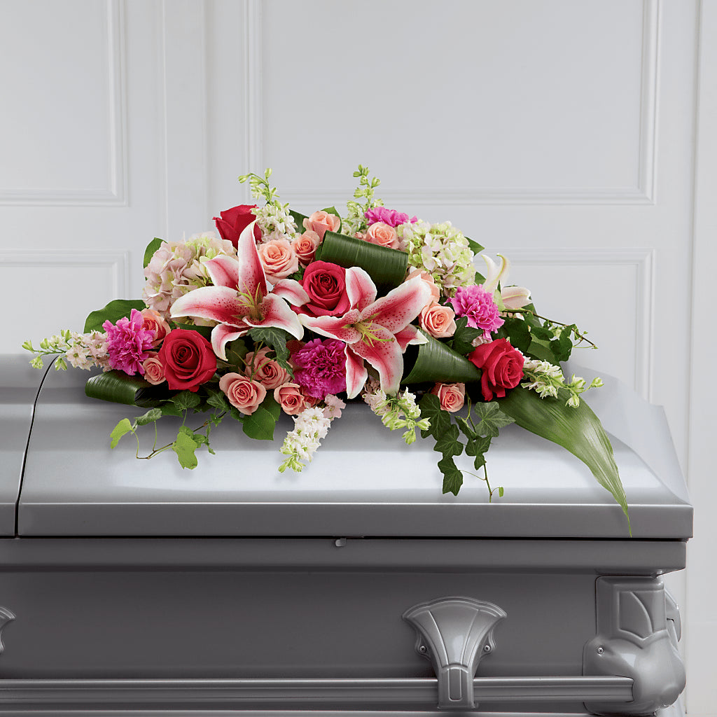 Splendid Grace Casket Spray – Holtschlag Florist, Quincy IL