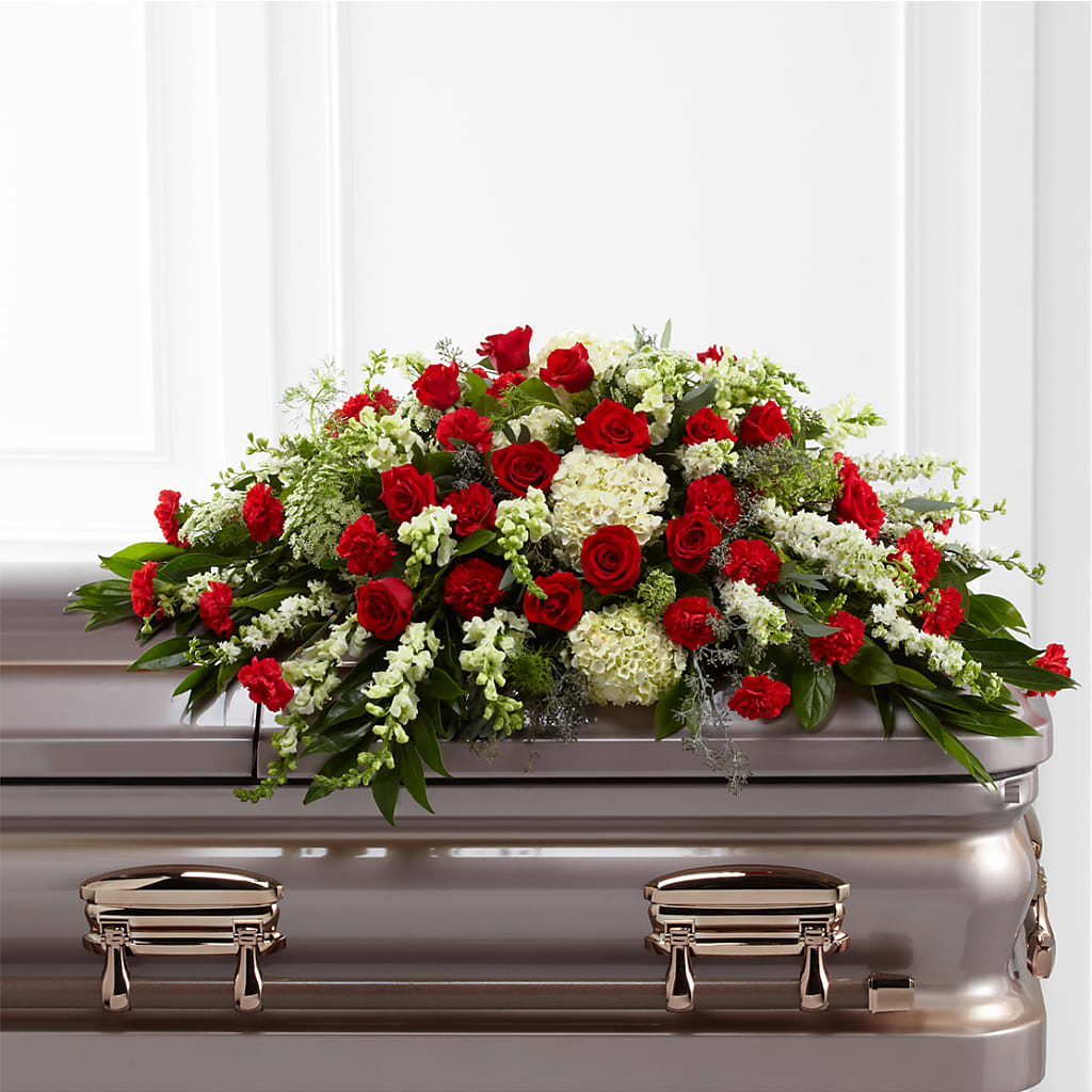 Sincerity Casket Spray – Holtschlag Florist, Quincy IL