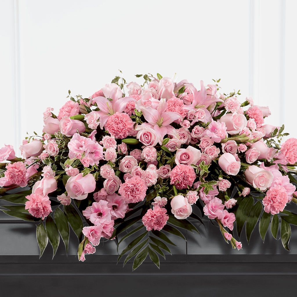 Garden of Comfort Casket Spray (Standard) – Holtschlag Florist, Quincy IL