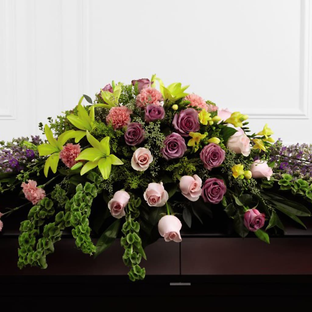 Forever Beloved Casket Spray – Holtschlag Florist, Quincy IL