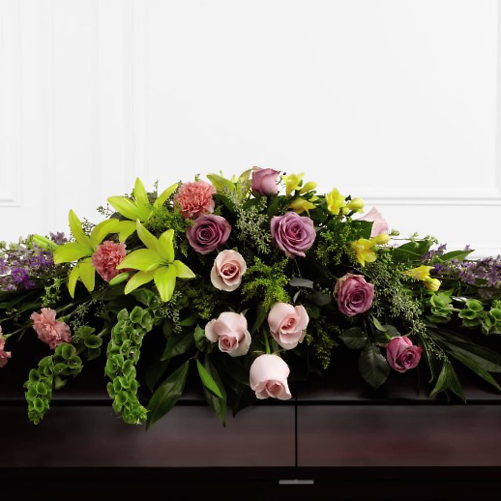 Forever Beloved Casket Spray – Holtschlag Florist, Quincy IL