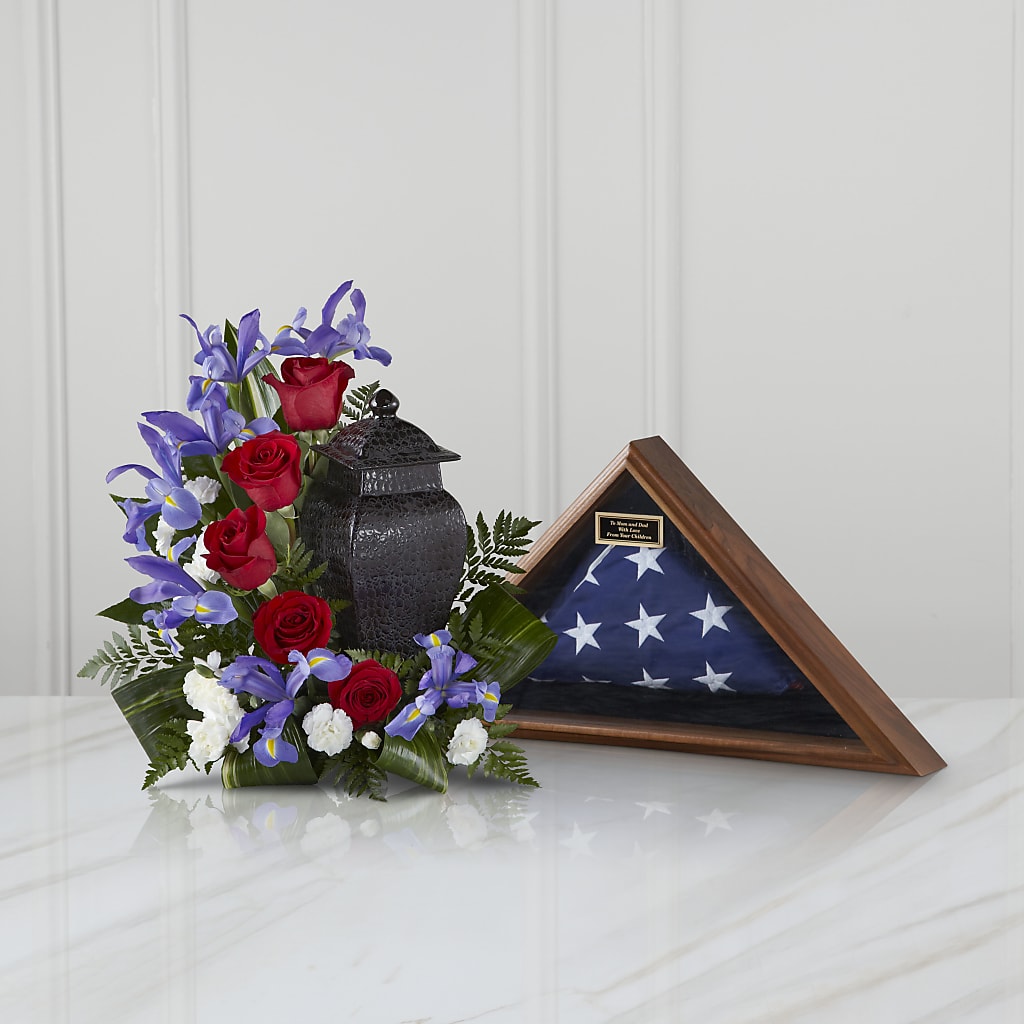 Patriotic Tribute Arrangement – Holtschlag Florist, Quincy IL
