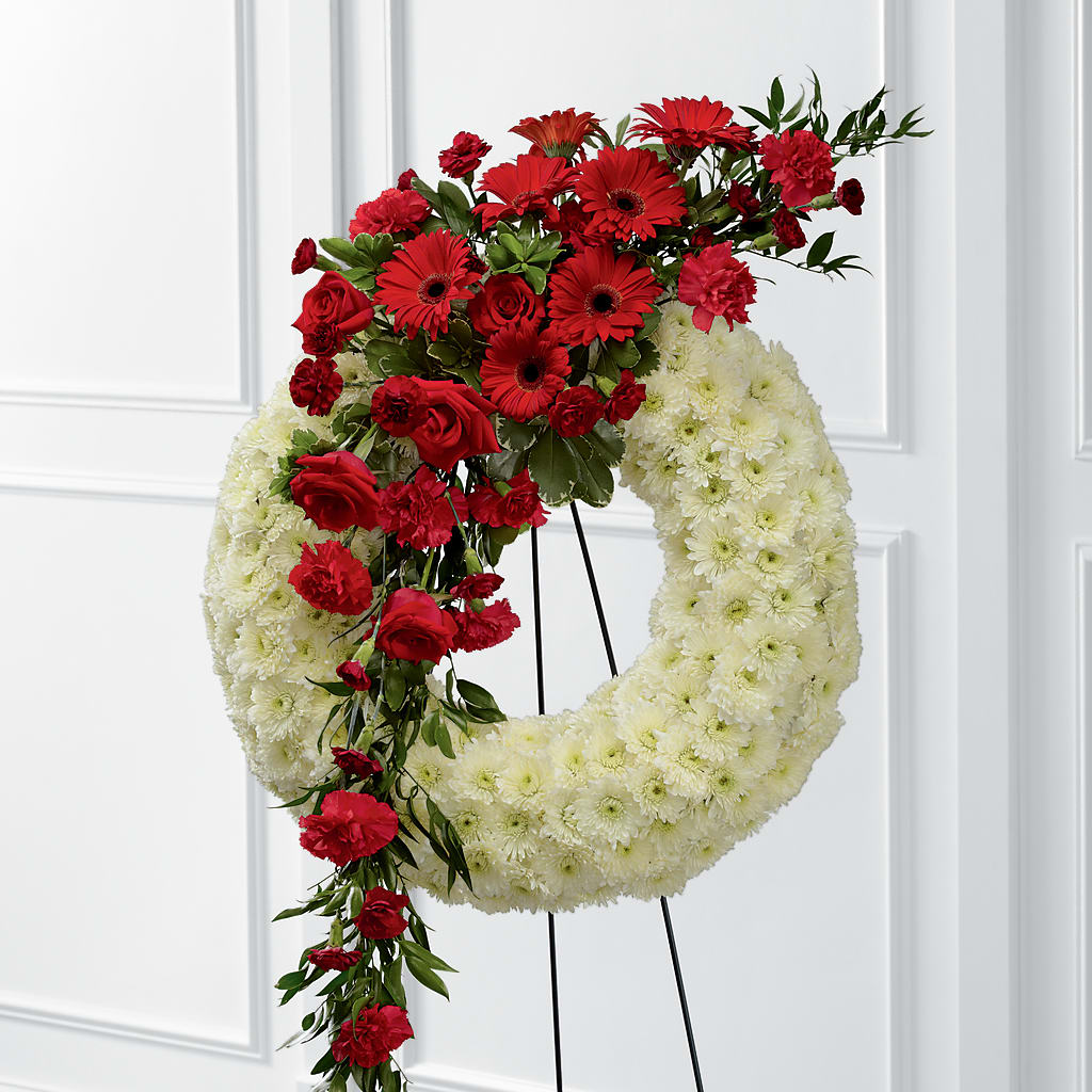 Graceful Tribute Wreath – Holtschlag Florist, Quincy IL