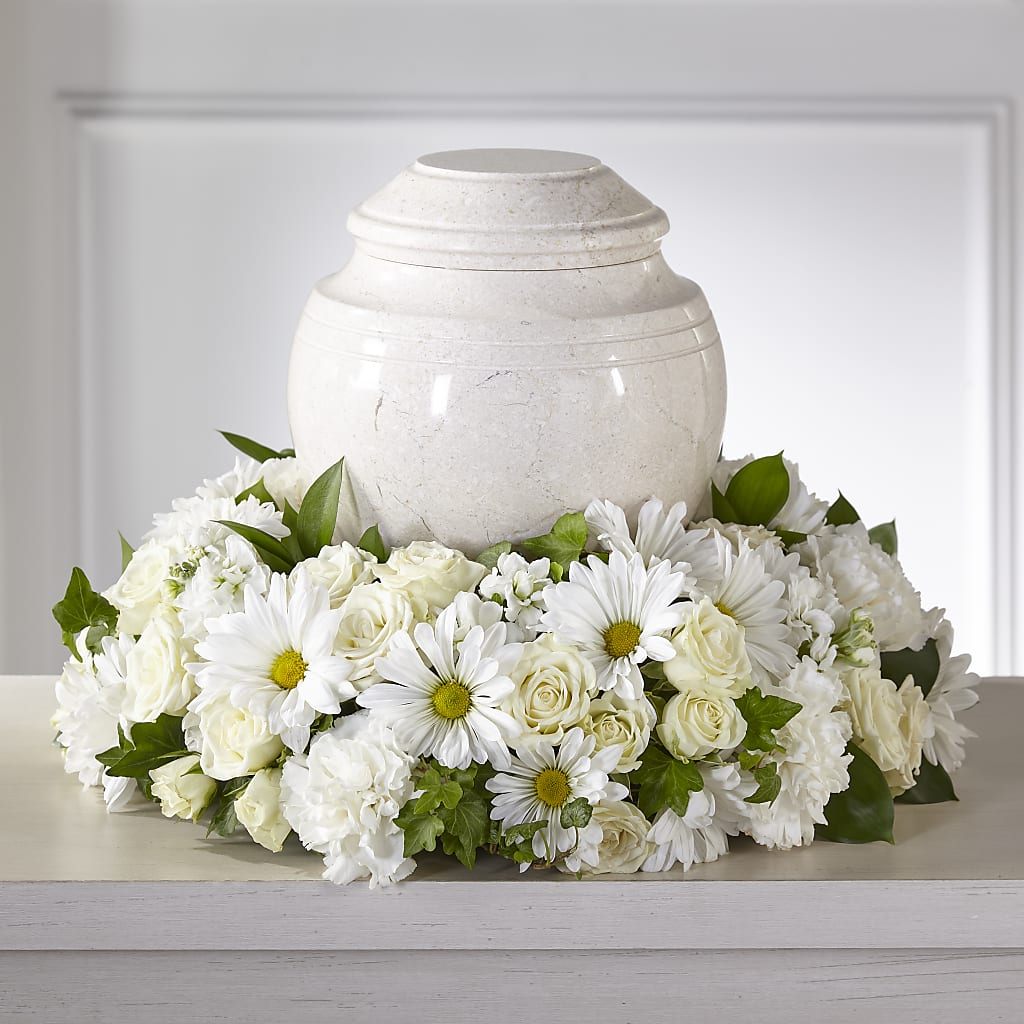Ivory Gardens Cremation Adornment – Holtschlag Florist, Quincy IL