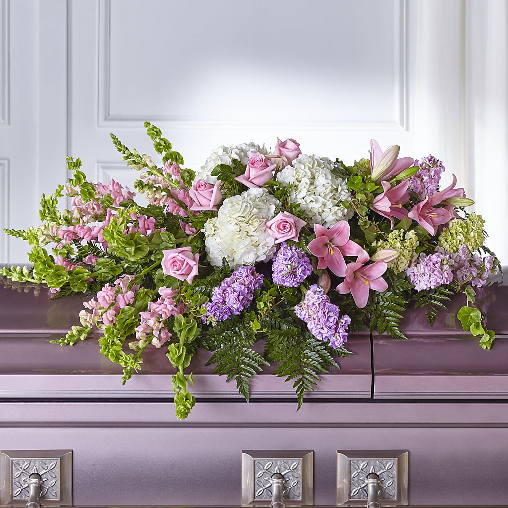 Life's Gratitude Casket Spray – Holtschlag Florist, Quincy IL