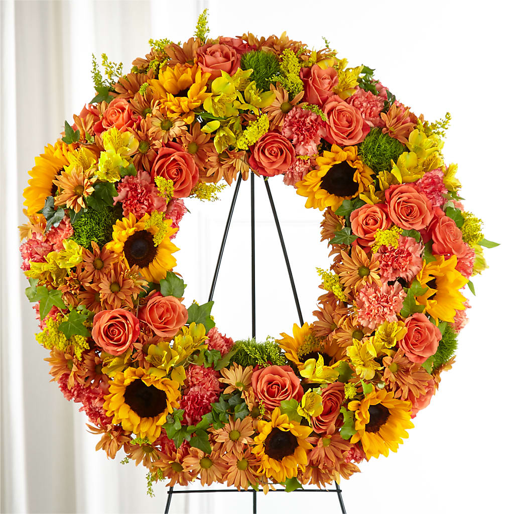 Autumnal Memories Wreath (Standard) – Holtschlag Florist, Quincy IL