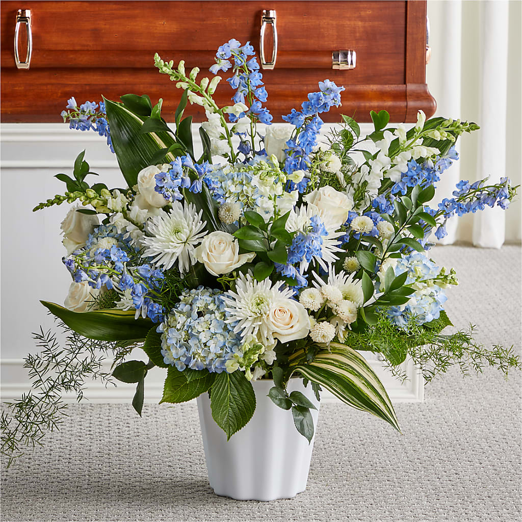 Everlasting Memories Floor Basket – Holtschlag Florist, Quincy IL