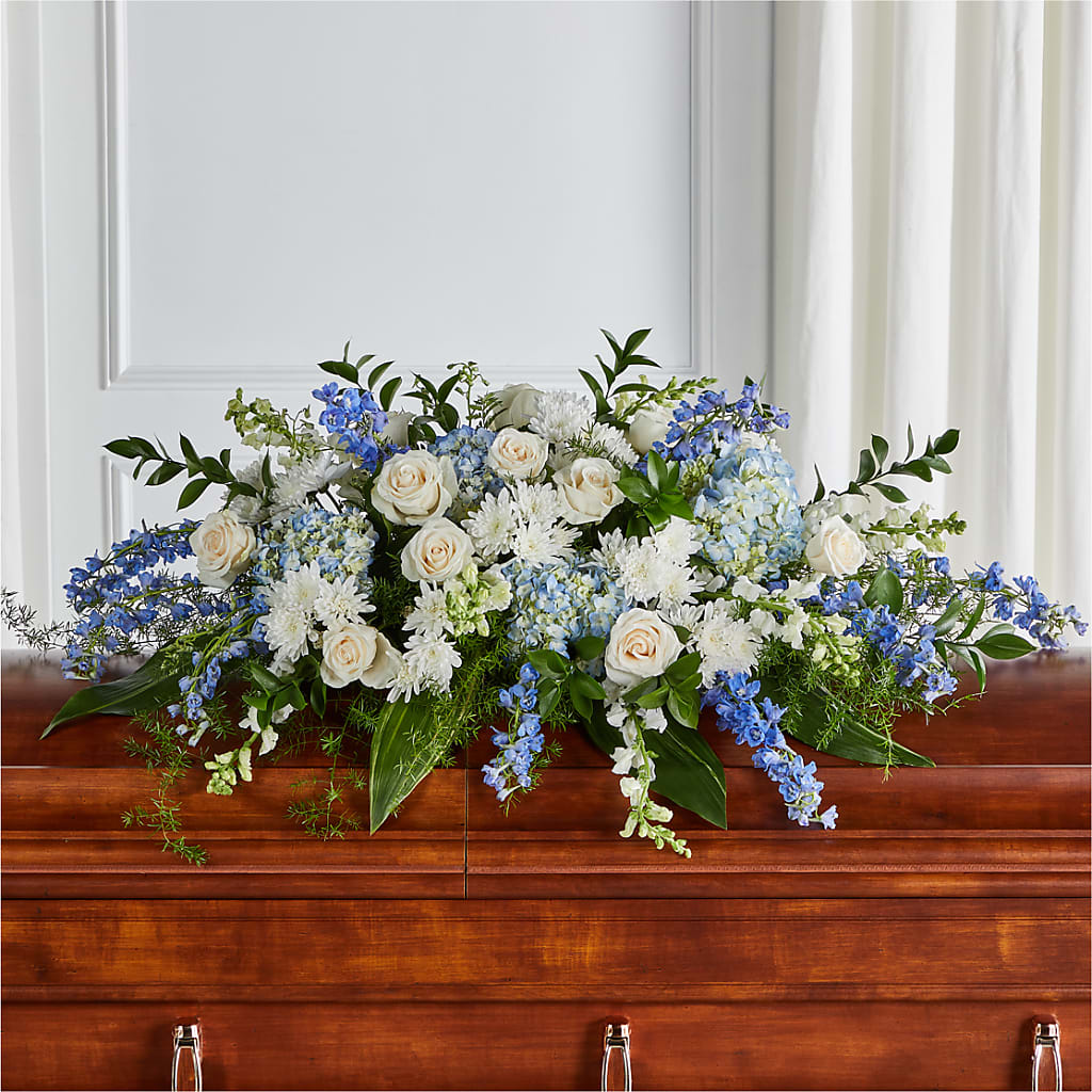 Timeless Essence Casket Spray – Holtschlag Florist, Quincy IL