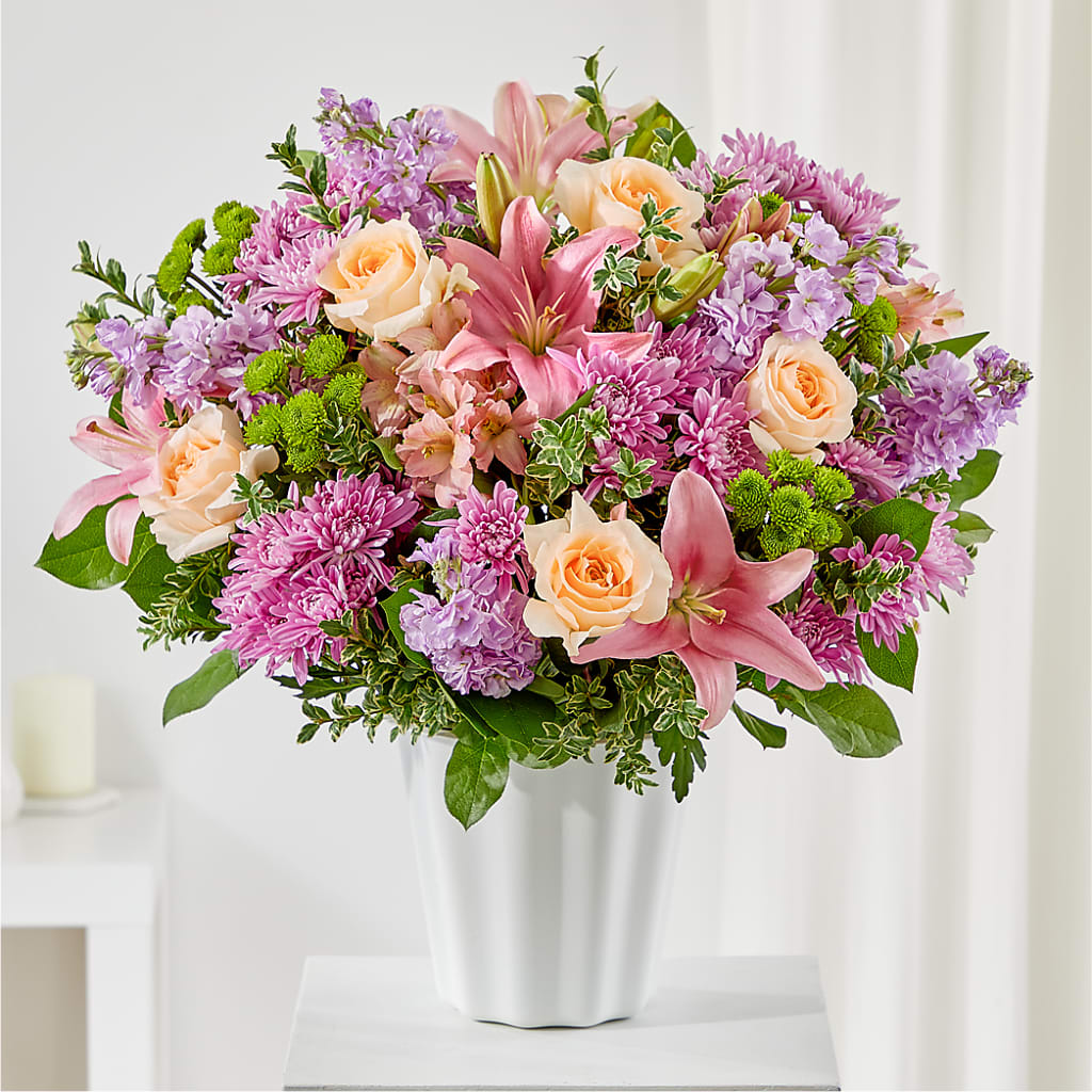 Supportive Embrace Tabletop Basket – Holtschlag Florist, Quincy IL