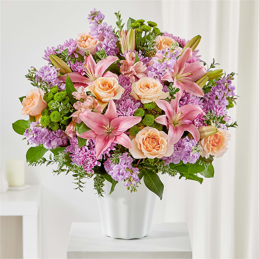 Supportive Embrace Tabletop Basket – Holtschlag Florist, Quincy IL
