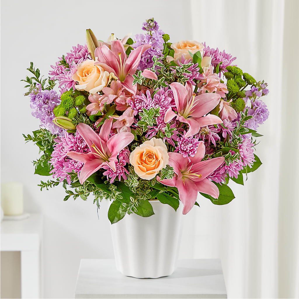 Supportive Embrace Tabletop Basket – Holtschlag Florist, Quincy IL