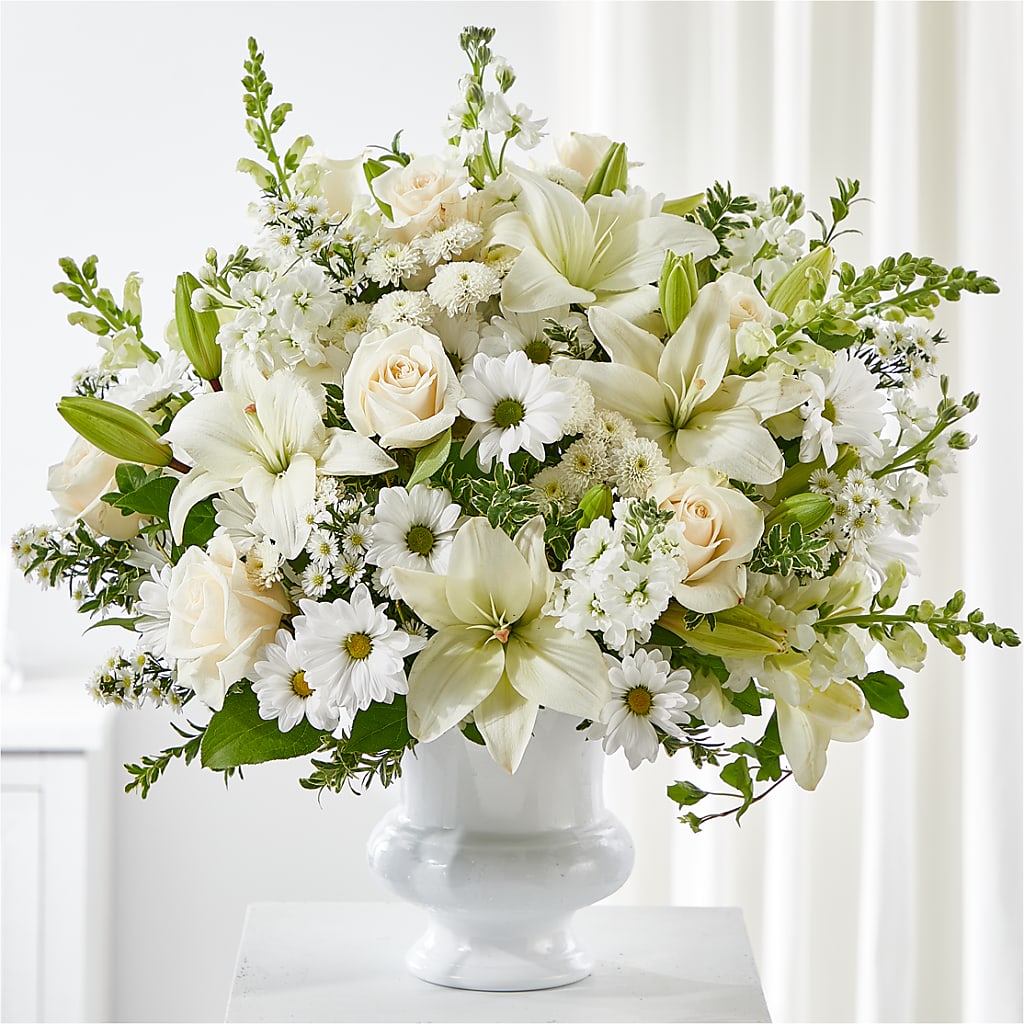 Uplifting Urn Arrangement – Holtschlag Florist, Quincy IL
