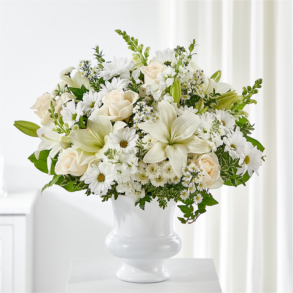 Uplifting Urn Arrangement – Holtschlag Florist, Quincy IL