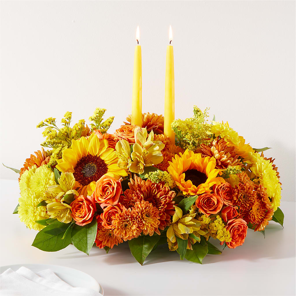 Autumn Harmony Centerpiece – Holtschlag Florist, Quincy IL