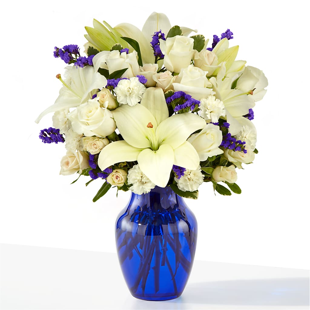 Sapphire Rush Bouquet – Holtschlag Florist, Quincy IL