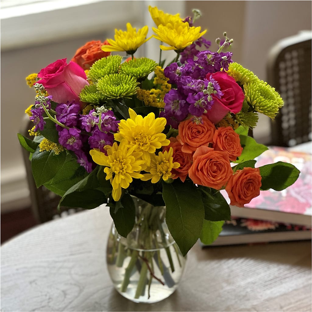 Bold & Bright – A Florist Original –  Holtschlag Florist, Quincy IL