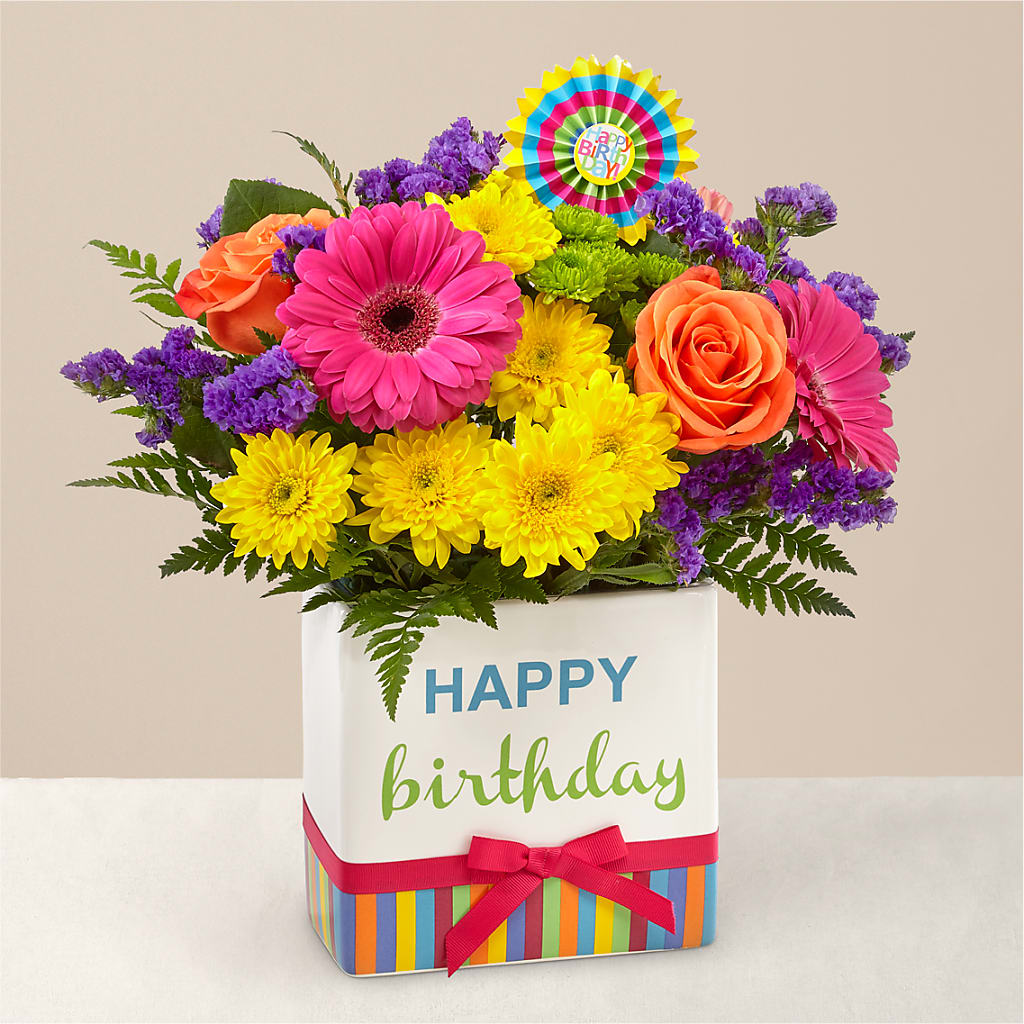 Birthday Brights Bouquet –  Holtschlag Florist, Quincy IL