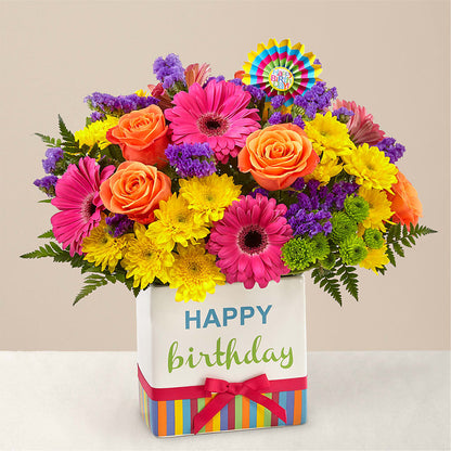 Birthday Brights Bouquet –  Holtschlag Florist, Quincy IL