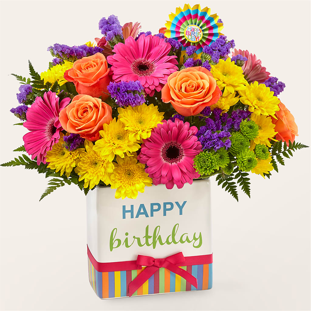 Birthday Brights Bouquet –  Holtschlag Florist, Quincy IL