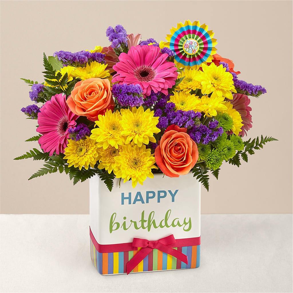 Birthday Brights Bouquet –  Holtschlag Florist, Quincy IL