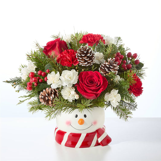Jolly Snowman Bouquet –  Holtschlag Florist, Quincy IL