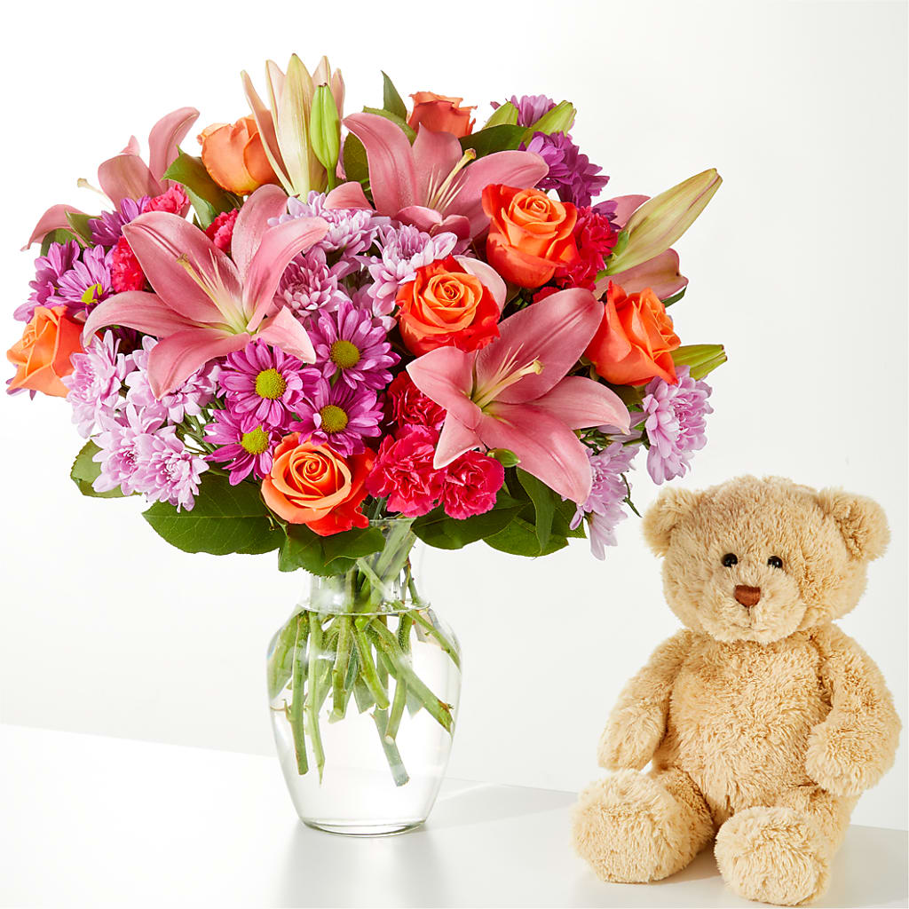 One and Only Bouquet and Bear Bundle –  Holtschlag Florist, Quincy IL