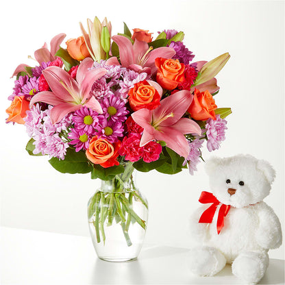 One and Only Bouquet and Bear Bundle –  Holtschlag Florist, Quincy IL