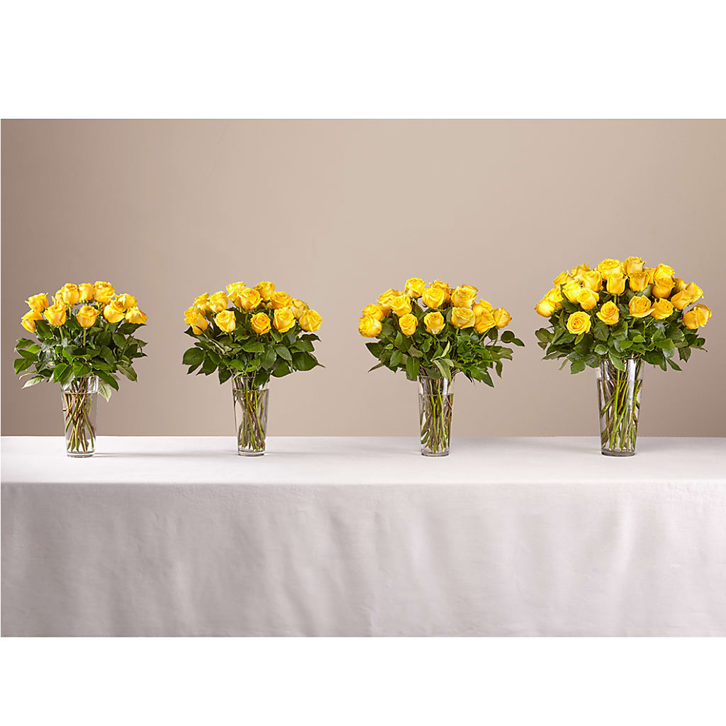 Long Stem Yellow Rose Bouquet –  Holtschlag Florist, Quincy IL