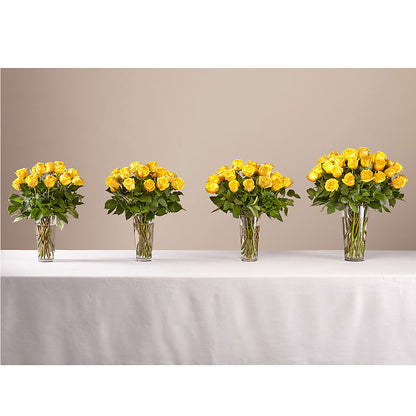 Long Stem Yellow Rose Bouquet –  Holtschlag Florist, Quincy IL