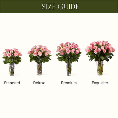 Long Stem Pink Rose Bouquet –  Holtschlag Florist, Quincy IL