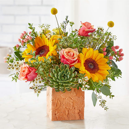 Sunflower Season Bouquet –  Holtschlag Florist, Quincy IL