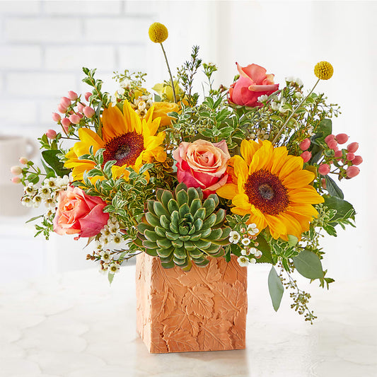 Sunflower Season Bouquet –  Holtschlag Florist, Quincy IL